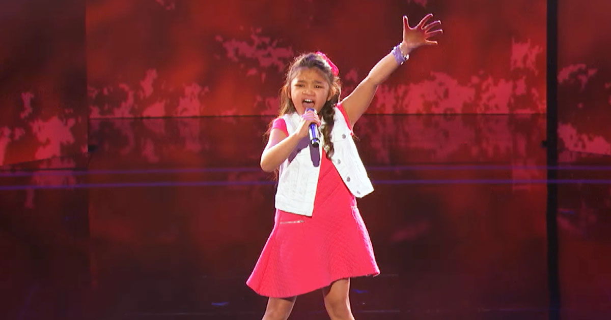 9 Year Old With Incredible Voice Gets Golden Buzzer Faithpot