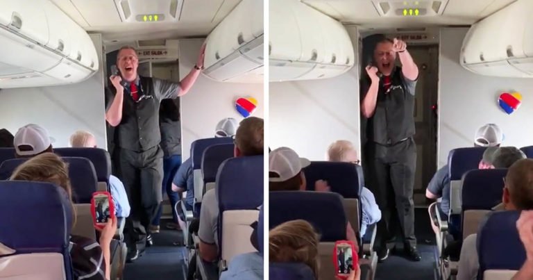 Southwest Flight Attendant Sings Oklahoma