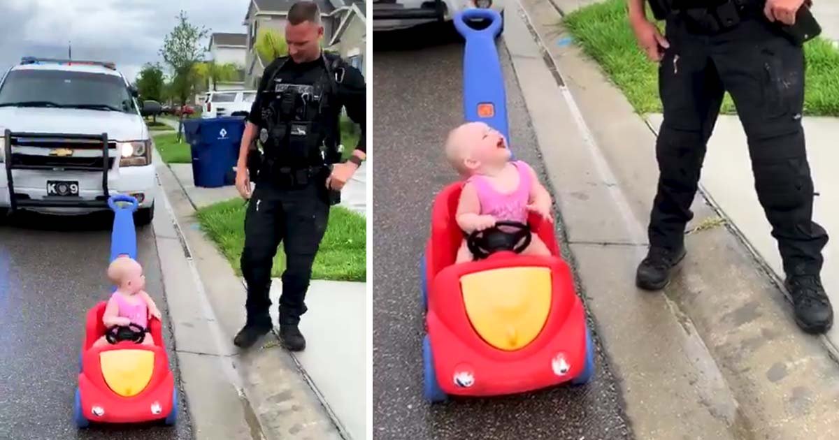police-pulls-over-toddler