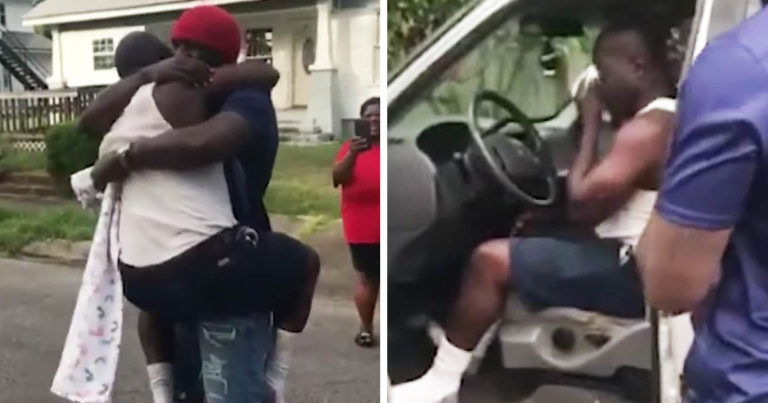 son-surprises-dad-new-truck