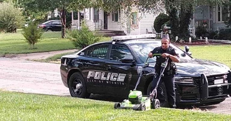 Police-officer-mow-lawn
