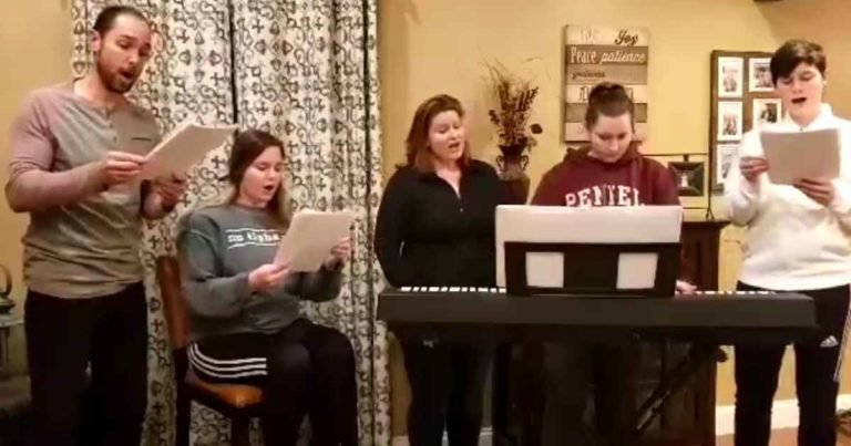 family-sing-amazing-love