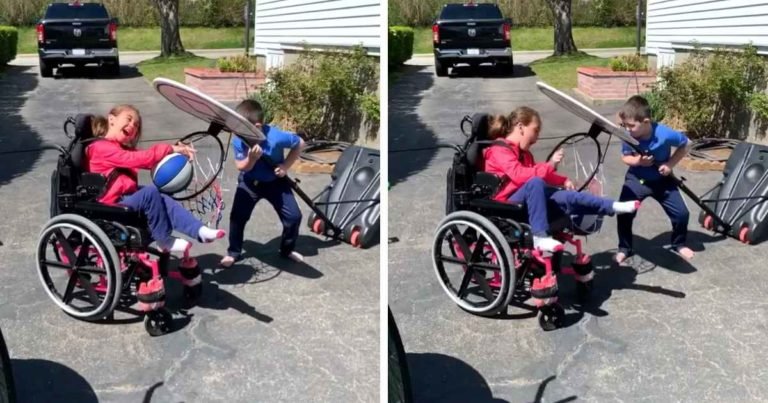boy-help-wheelchair-bound-sister-score-basket