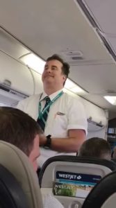 WestJet Flight Attendant Gives Hilarious Demonstration Speech | FaithPot