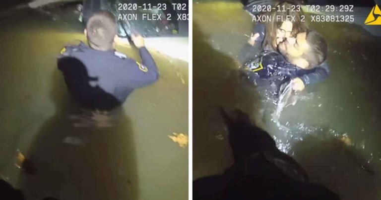 police-rescue-woman-from-sinking-minivan