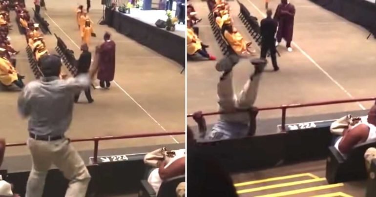 dancing dad graduation