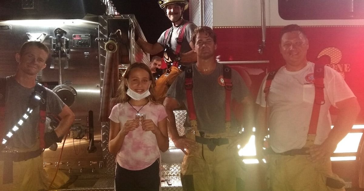 girl saves puppy from house fire