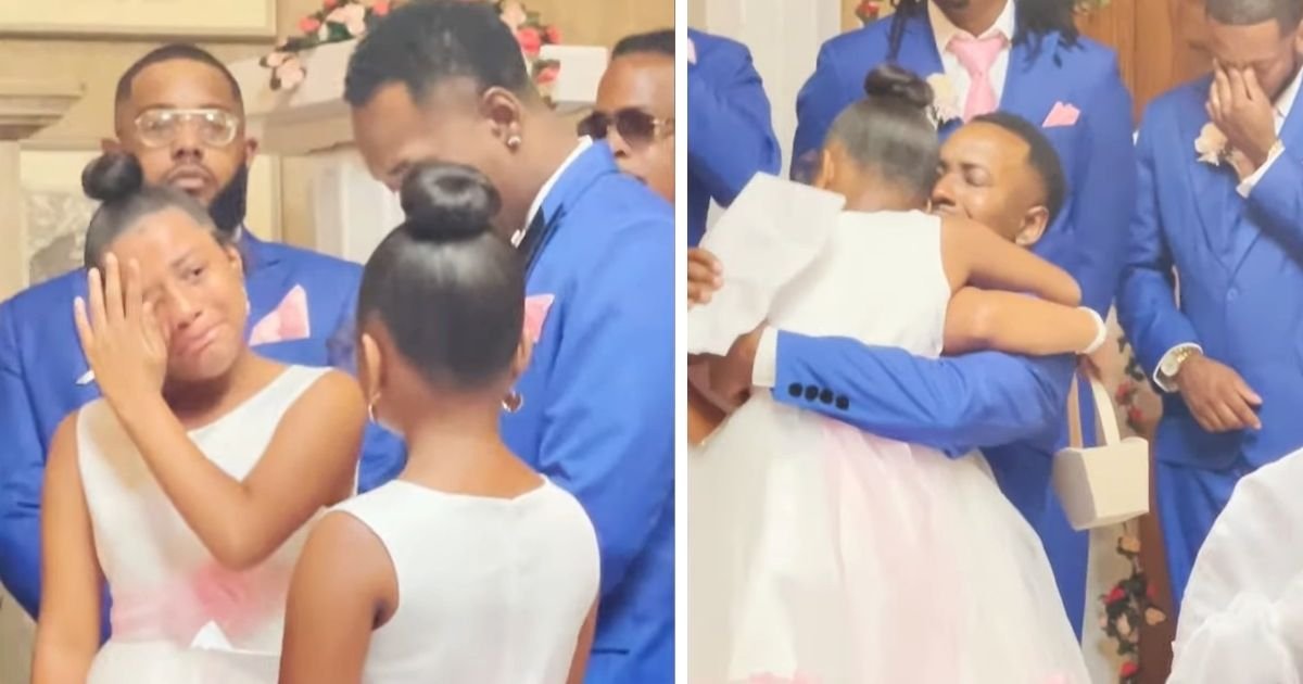 groom surprises stepdaughters with adoption proposal