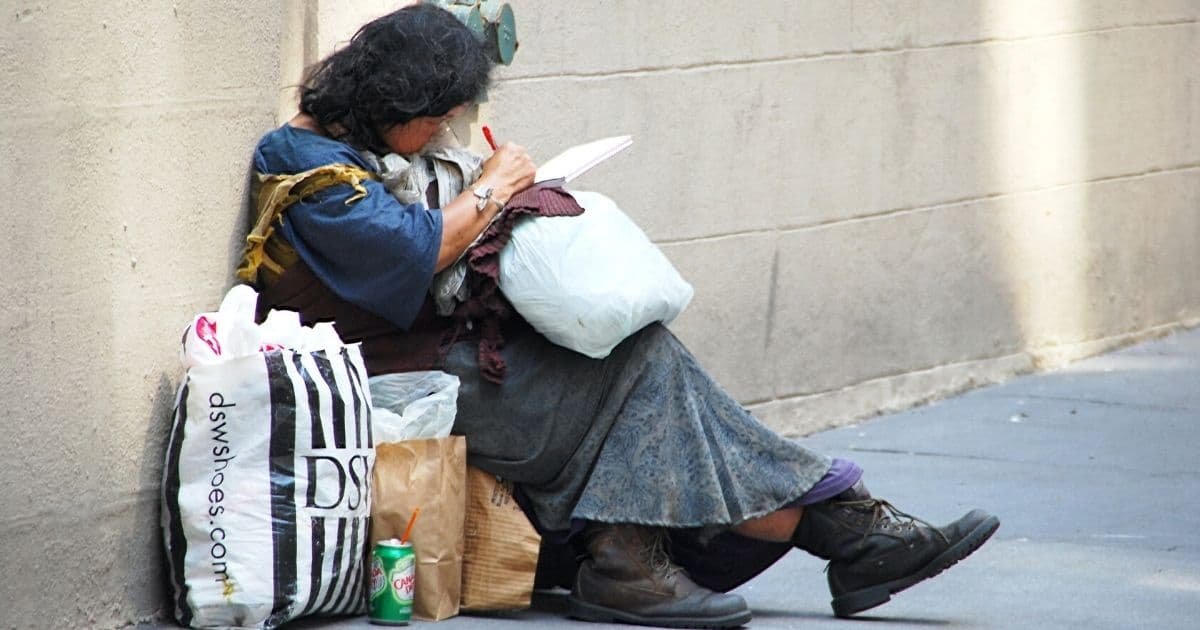 homeless woman kindness