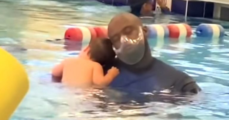 swim instructor baby