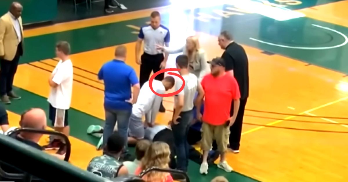 Basketball Player Springs Into Action To Save Referee's Life During A Game FaithPot