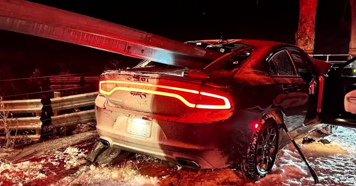 car-impaled-on-guardrail-christmas-miracle