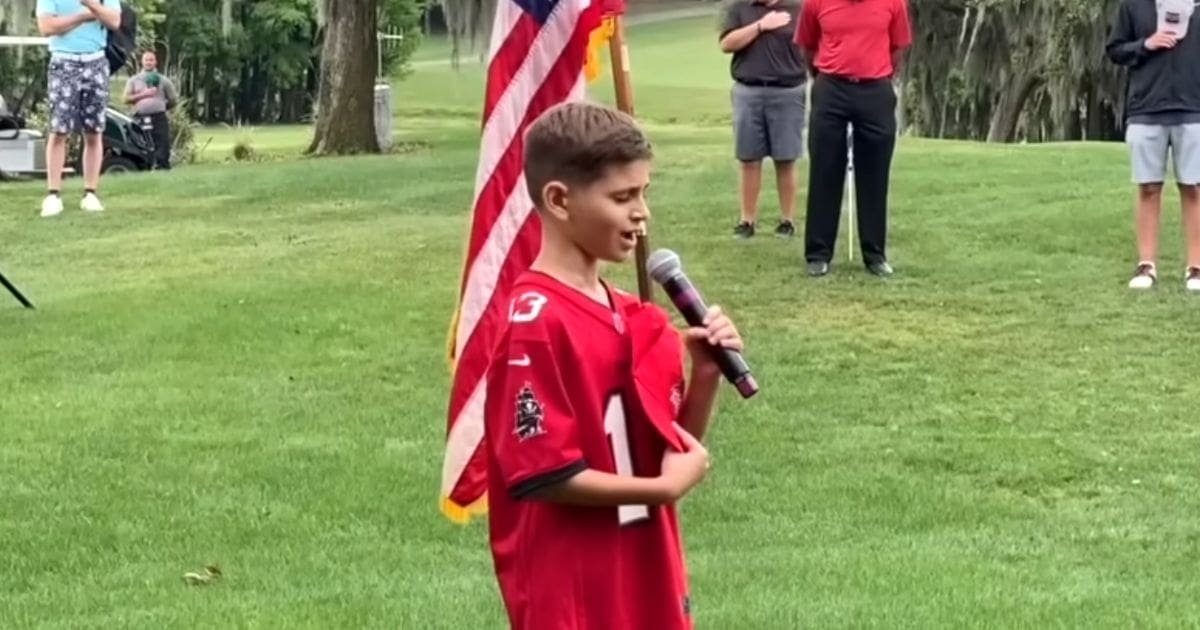 10-Year-Old Boy Beautifully Sings 'Star Spangled Banner' | FaithPot