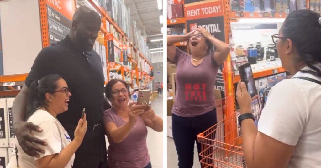 Shaq Surprises Family With A Brand New Washer And Dryer At Home Depot   E49f30cf Shaq Surprises Family 1024x538 