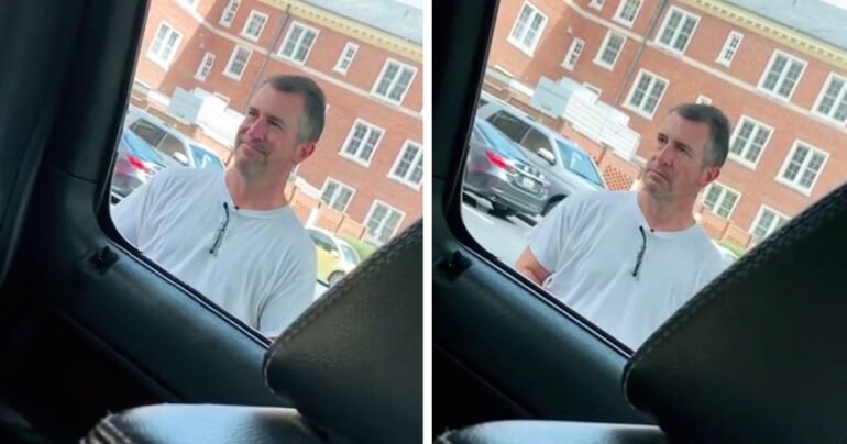 dad drops daughter off at college