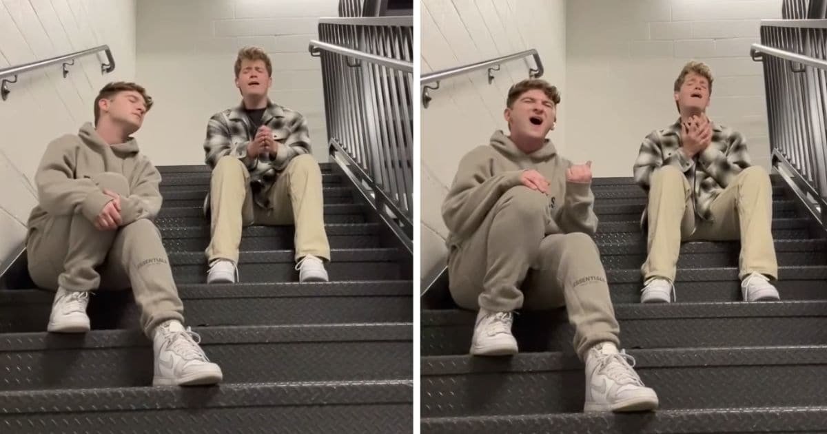 oceans cover in stairwell
