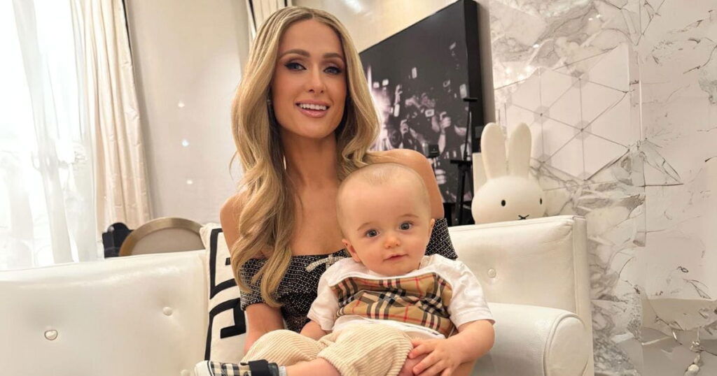 Paris Hiltons Son Criticized For His Head Size But Mom Hits Back