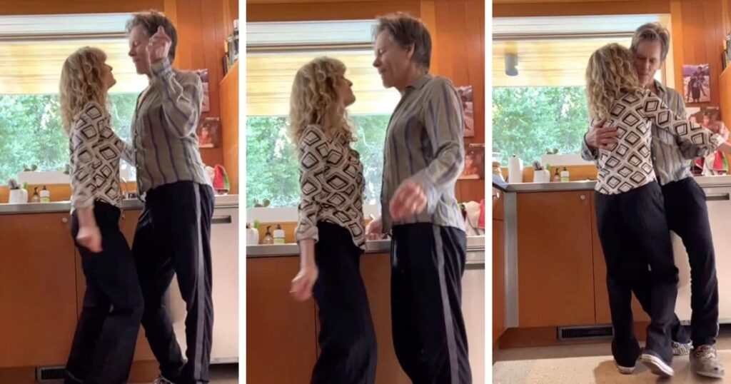 Kevin Bacon and Kyra Sedgwick Dancing in Kitchen in Viral Video