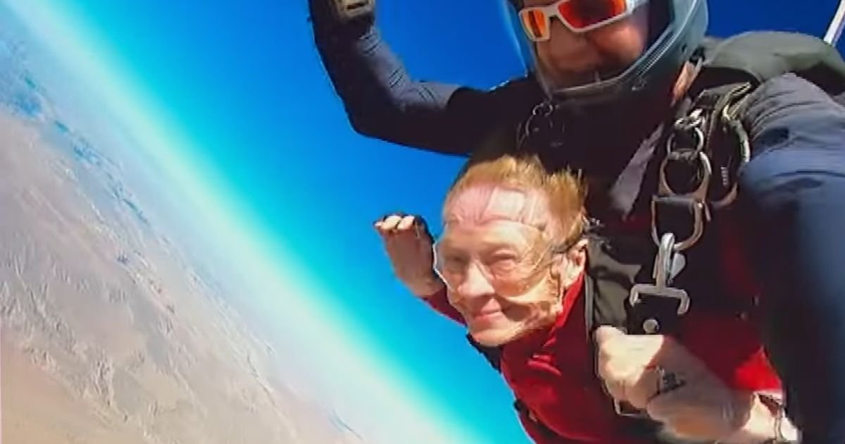 84 year old skydiver Kim Emmons Knor